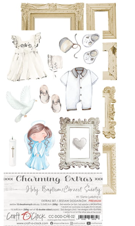 Extras Set - HOLY BAPTISM - Premium - CHARMING EXTRAS - Craft O Clock