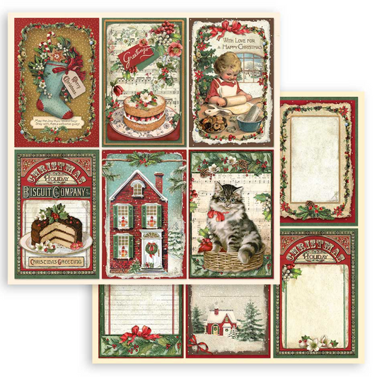 CLASSIC CHRISTMAS - 12x12 INCH - DOUBLE SIDED PAPER PAD - STAMPERIA