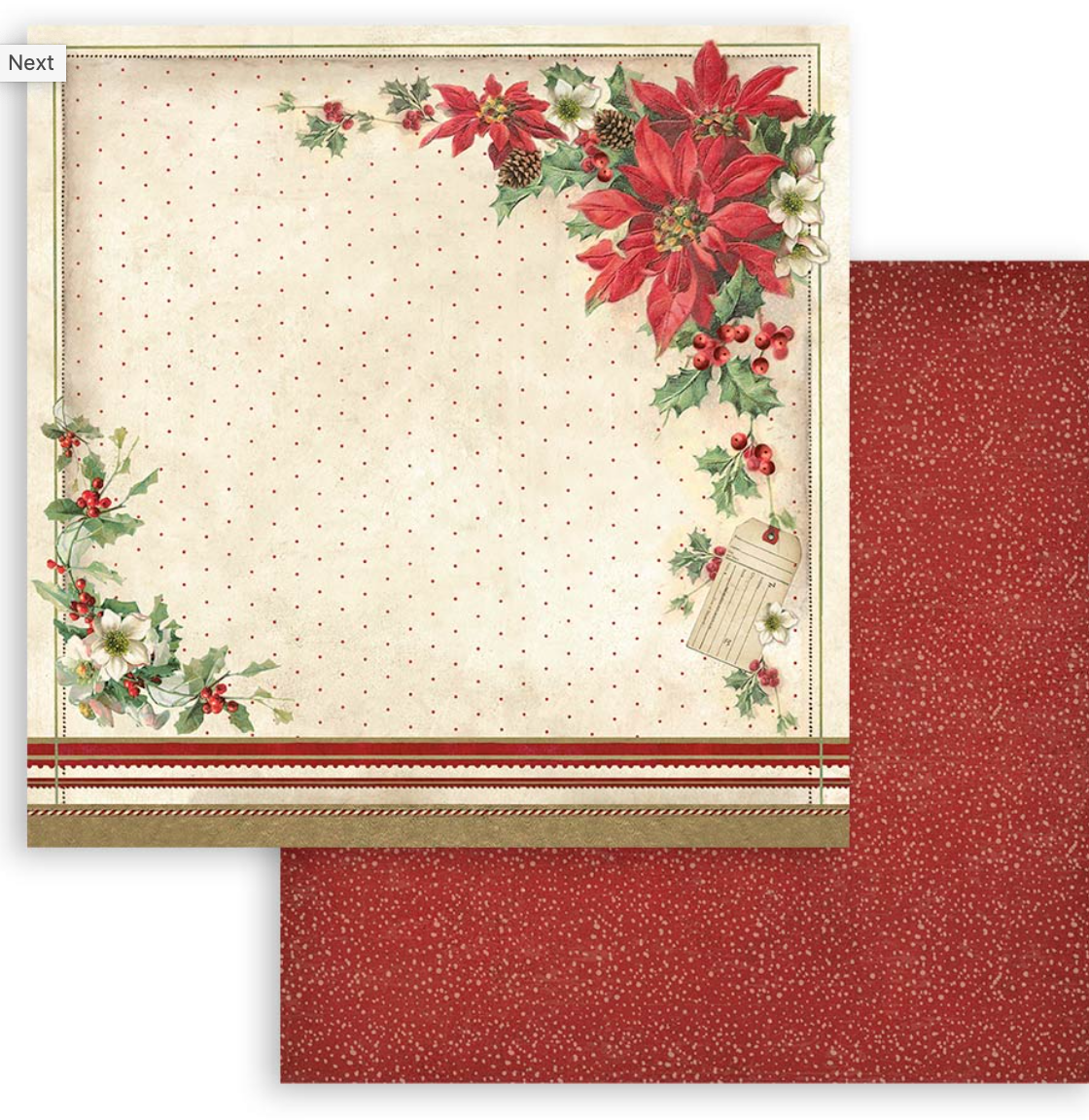 CLASSIC CHRISTMAS - 12x12 INCH - DOUBLE SIDED PAPER PAD - STAMPERIA