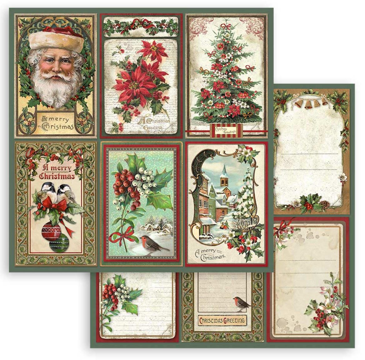 CLASSIC CHRISTMAS - 12x12 INCH - DOUBLE SIDED PAPER PAD - STAMPERIA