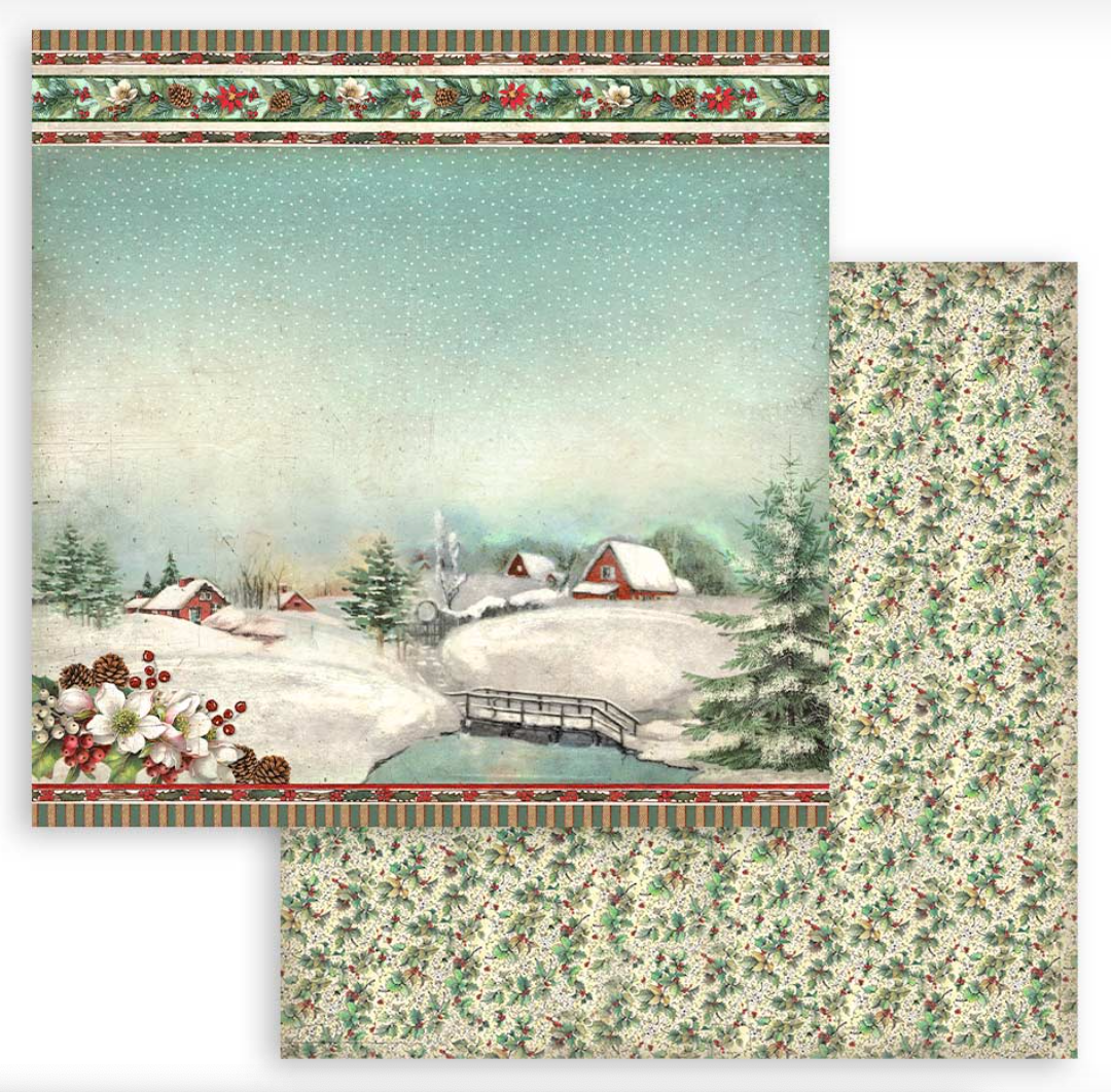 CLASSIC CHRISTMAS - 12x12 INCH - DOUBLE SIDED PAPER PAD - STAMPERIA