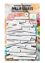 Ephemera - A6 - Bite Me White - AALL and Create - Designer Autour De Mwa - #1