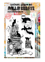 A5 - Bad Cats Club - Clear Stamp Set - AALL and Create - Designer Dominic Phillips - #793
