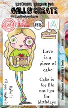 A7 - Bake It - Clear Stamp Set - AALL and Create - Designer Janet Klein - #816