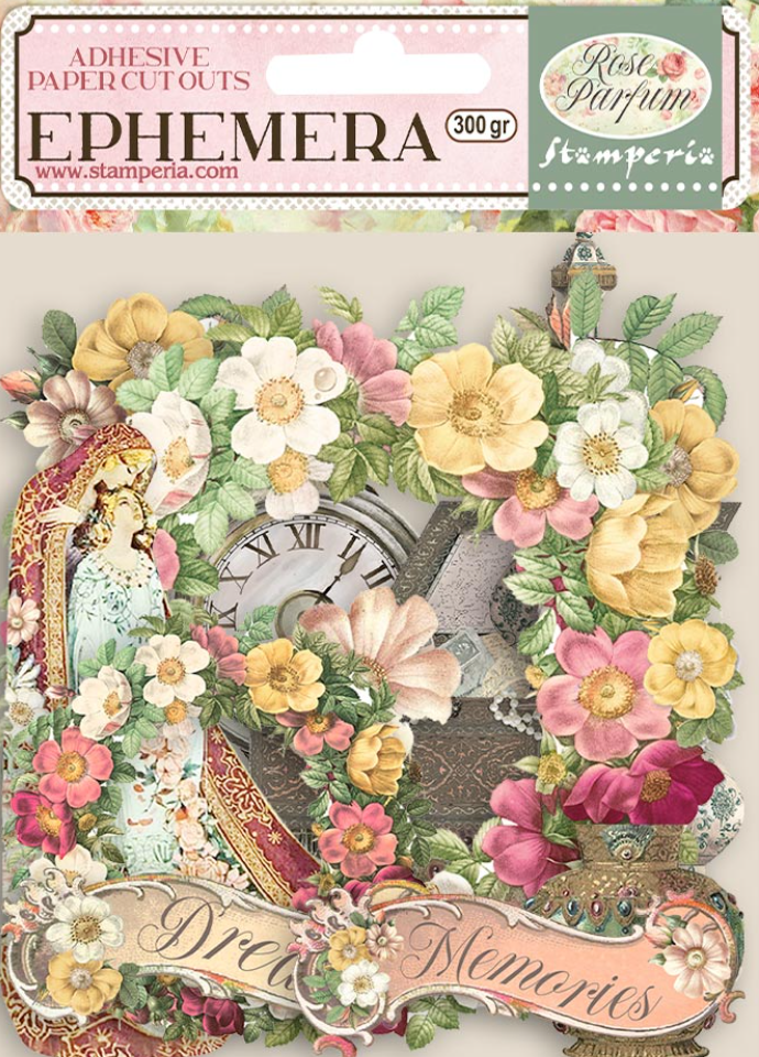 Ephemera- Rose Parfum - FLOWERS AND GARLANDS 09 - Adhesive - Stamperia