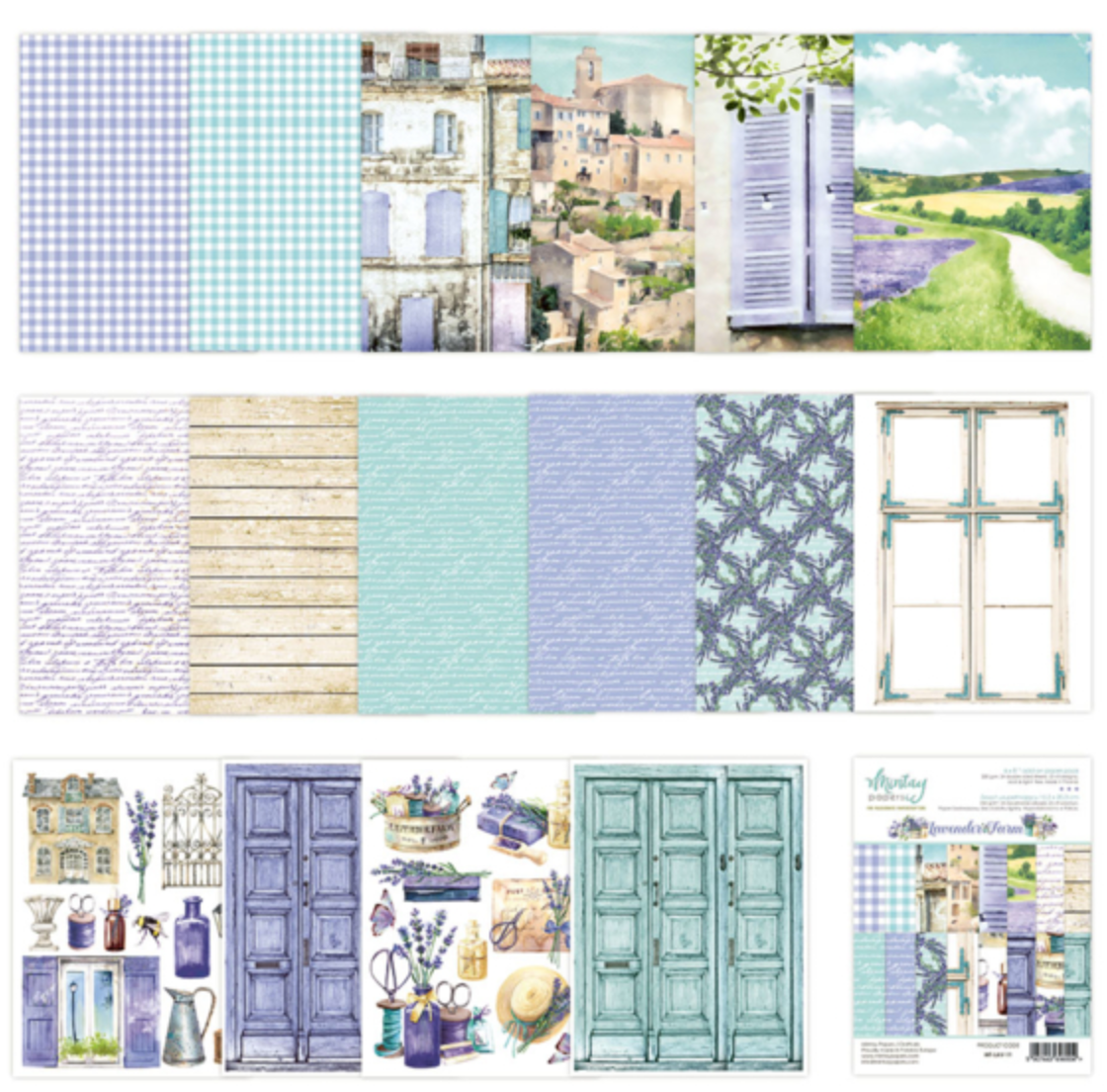 6x8 Add On Paper Pad - Lavender Farm - Mintay Papers