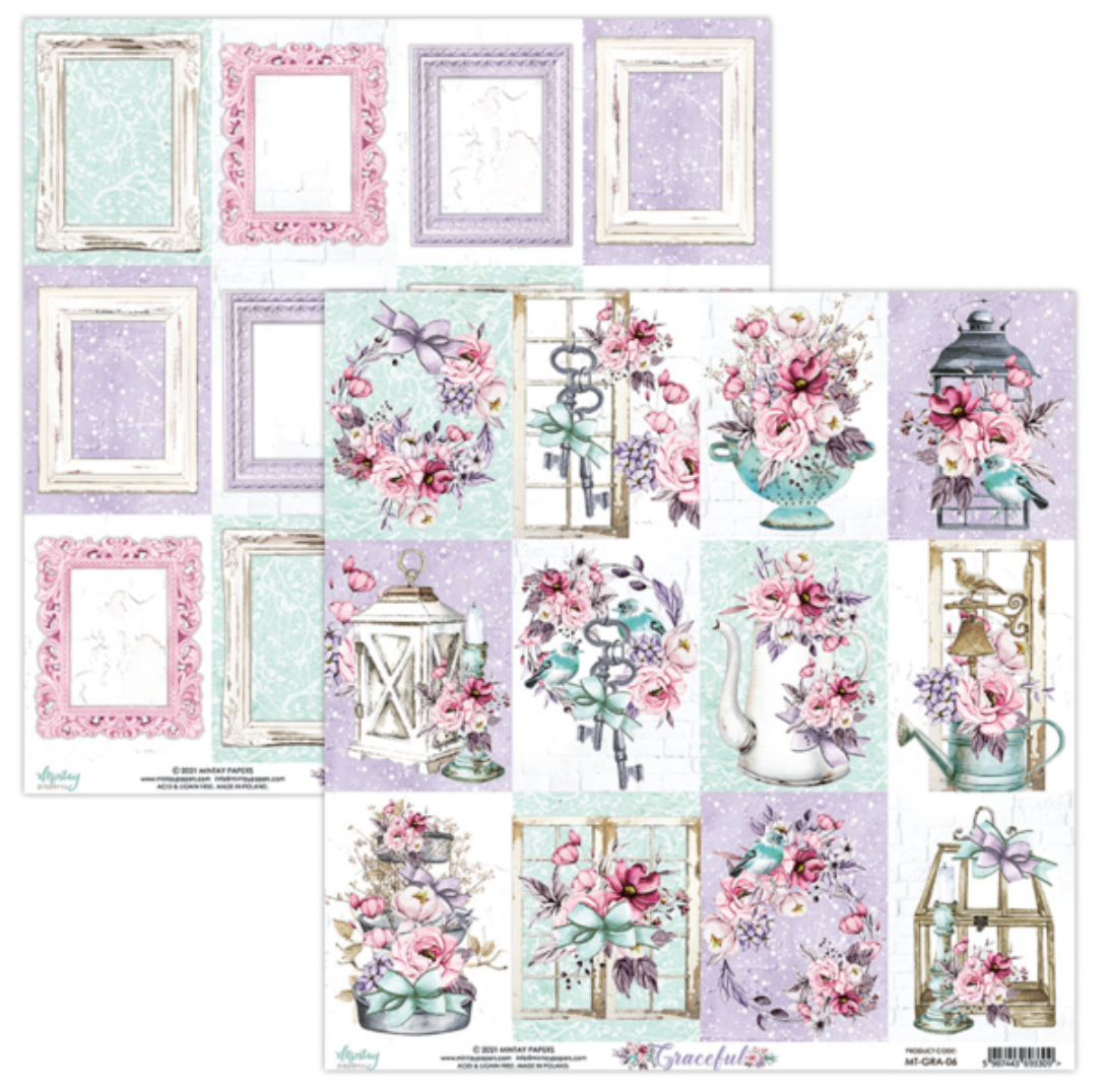Mintay Papers  - Graceful - 12 x 12 Paper Set