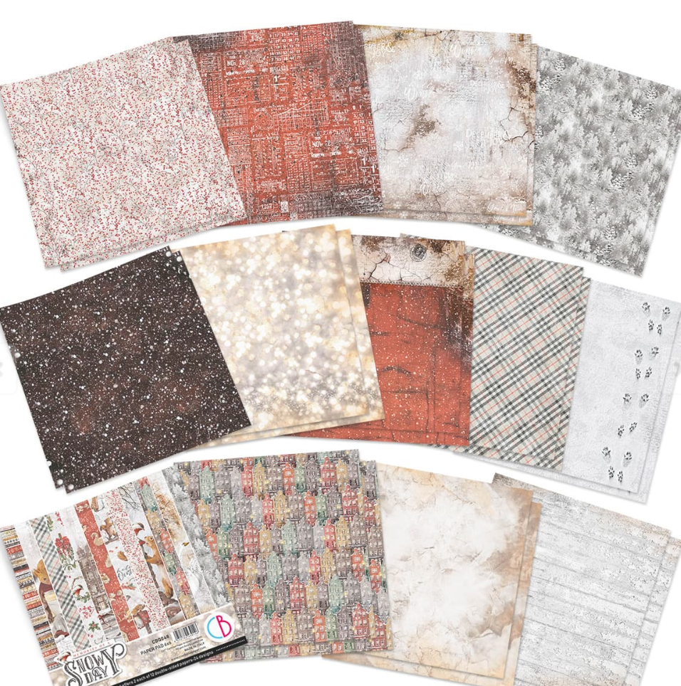 6x6 - Memories Of A Snowy Day - Paper Pad - Ciao Bella