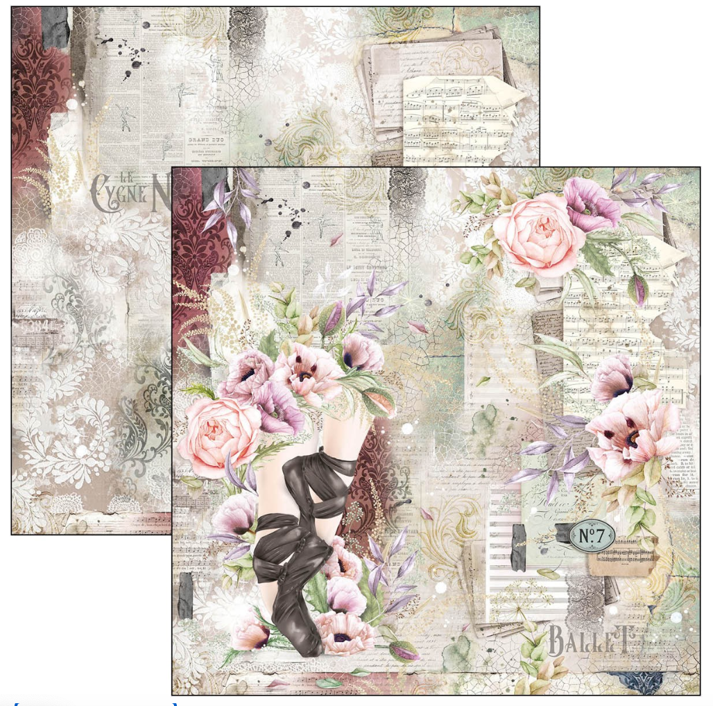 8x8 - Le Cygne Noir - Paper Pad - Ciao Bella