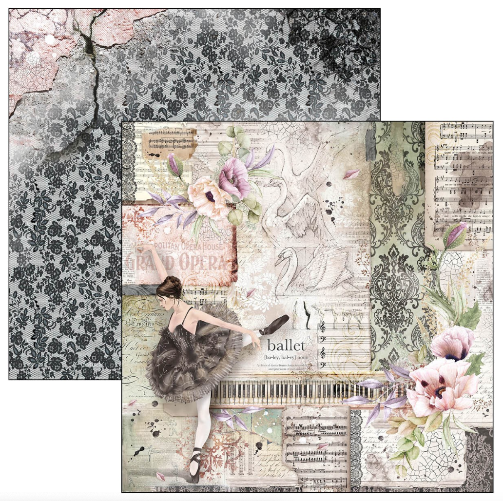 8x8 - Le Cygne Noir - Paper Pad - Ciao Bella