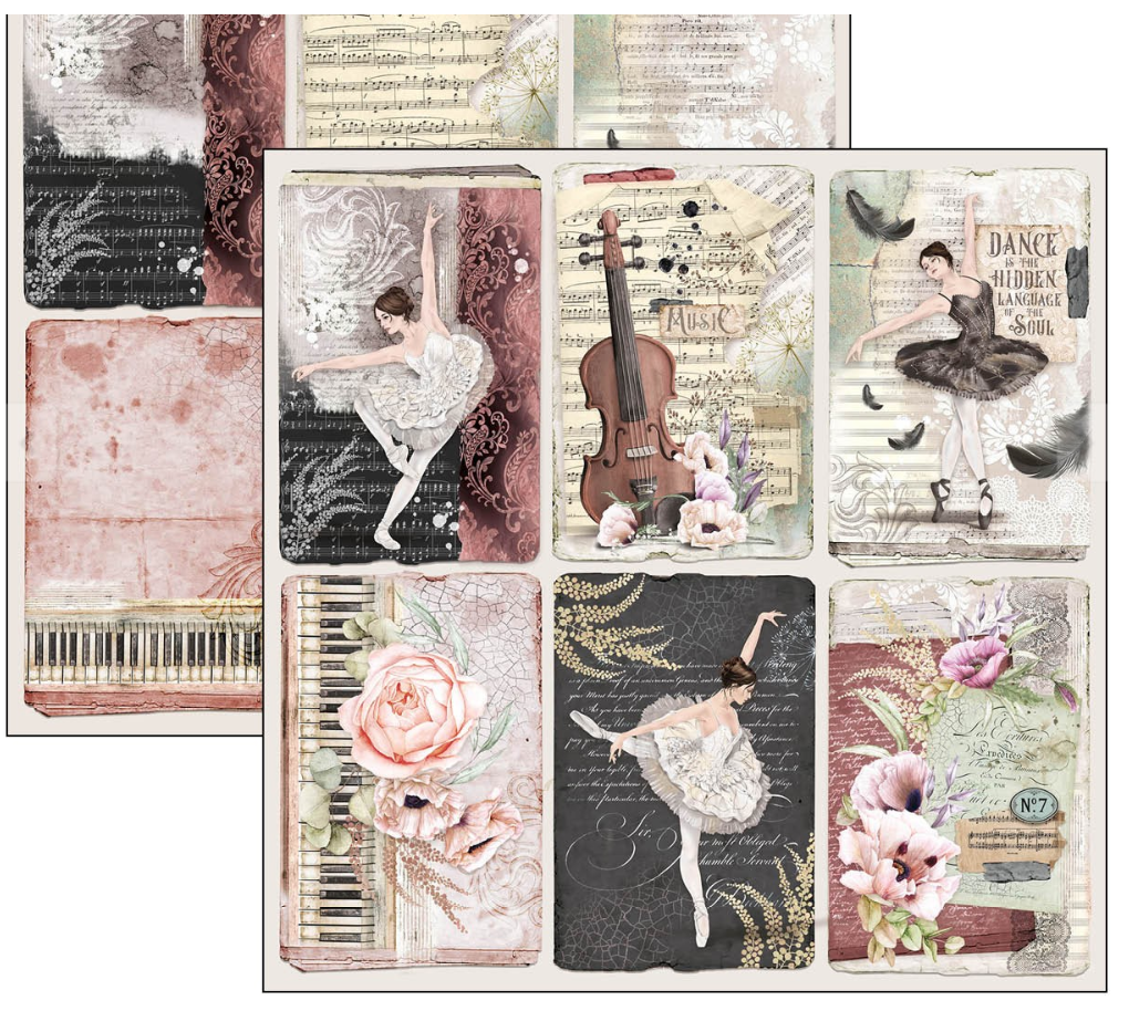 8x8 - Le Cygne Noir - Paper Pad - Ciao Bella