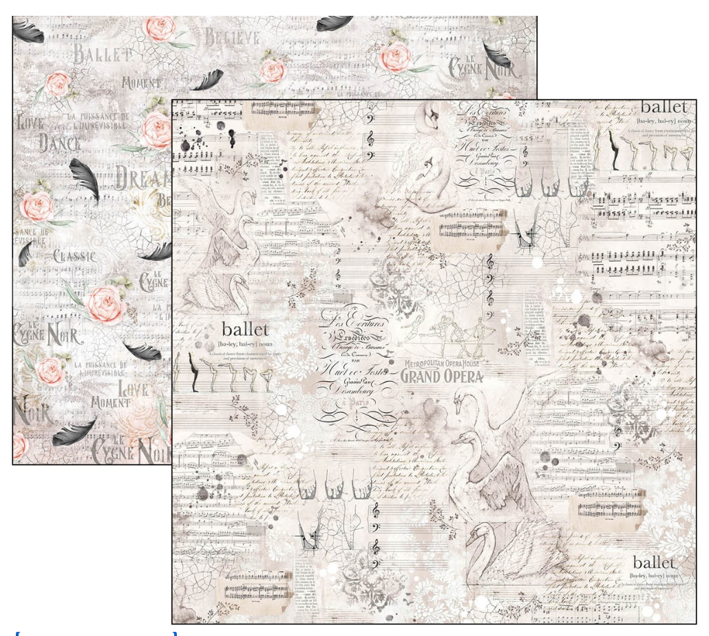 8x8 - Le Cygne Noir - Paper Pad - Ciao Bella