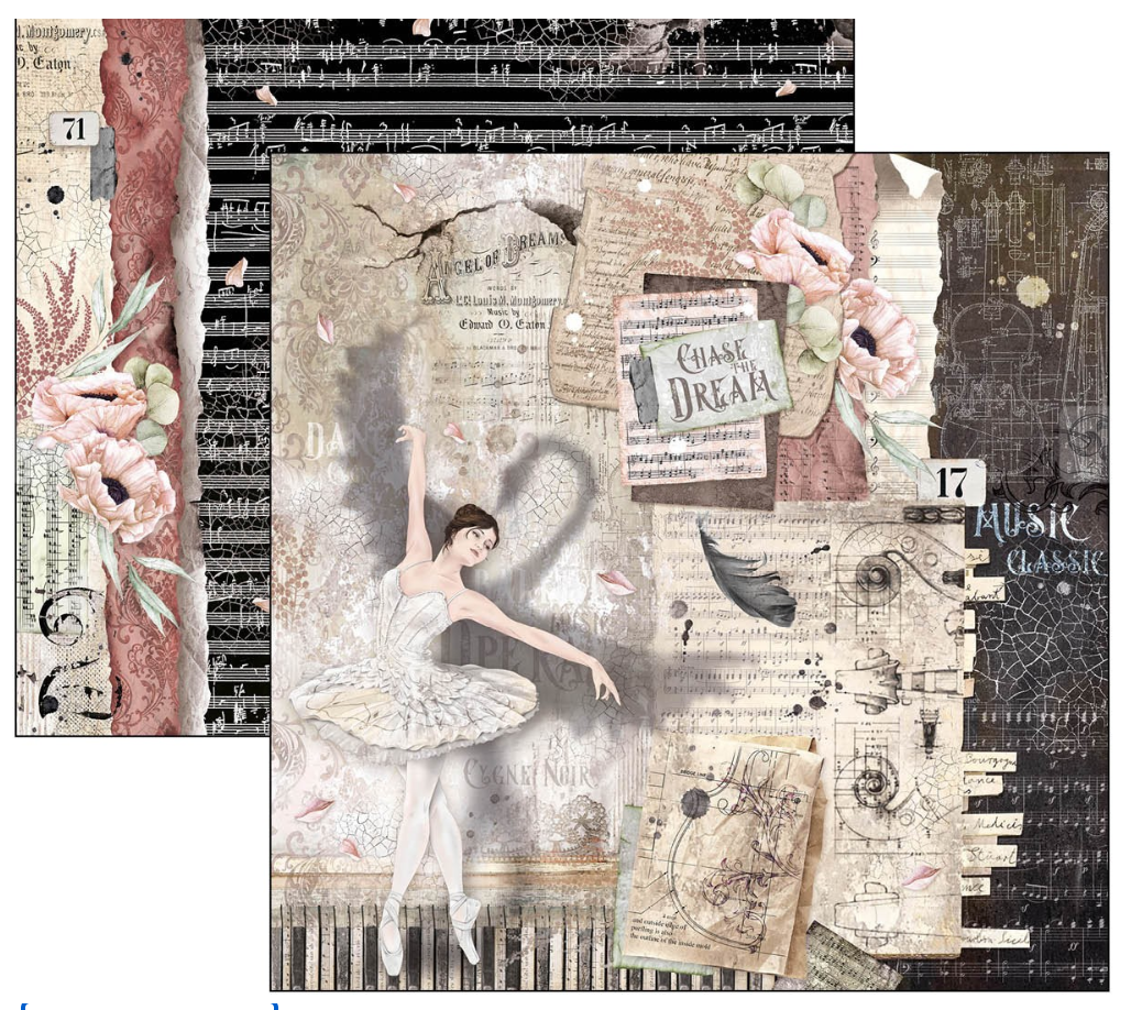 8x8 - Le Cygne Noir - Paper Pad - Ciao Bella