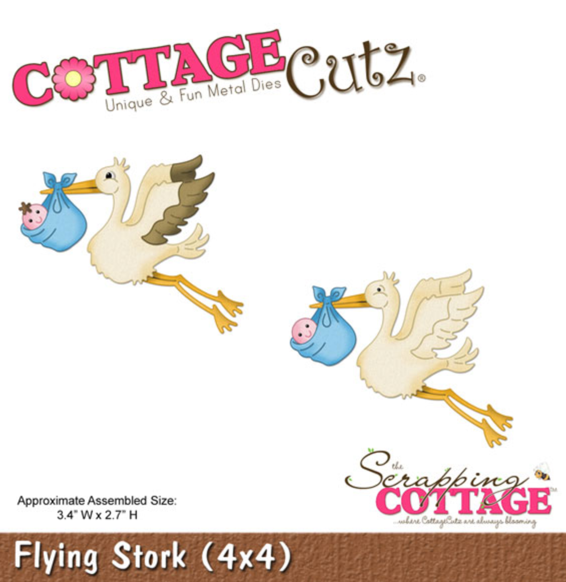 4x4 Flying Stork - Die - Cottage Cutz