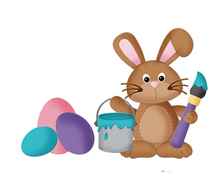 4x4 Egg Painting Bunny - Die - Cottage Cutz