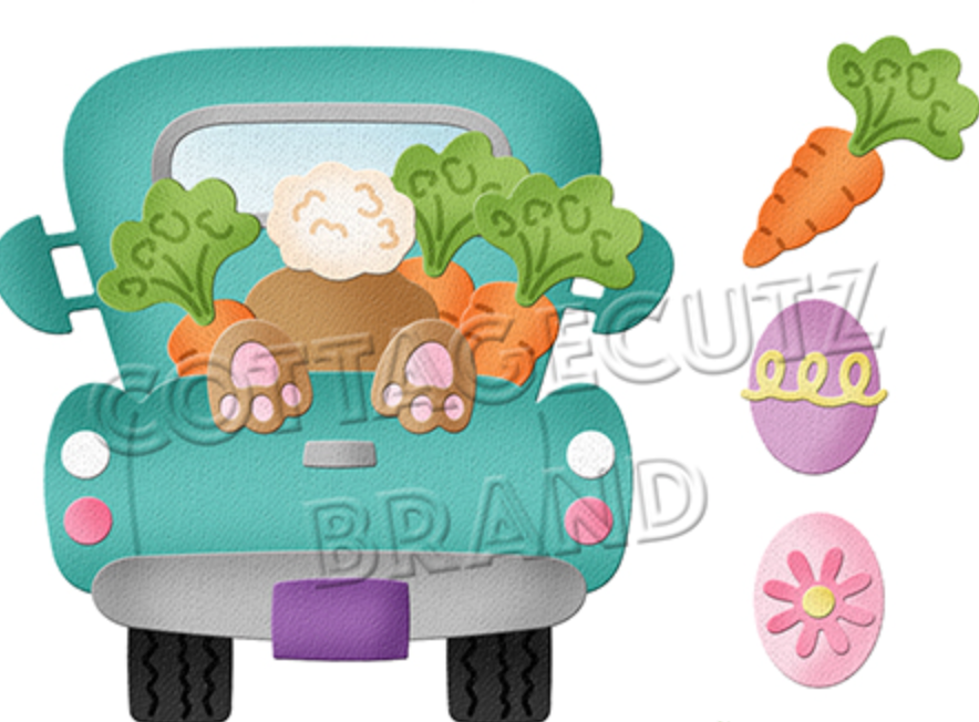4x4 Bunny Truck - Die - Cottage Cutz