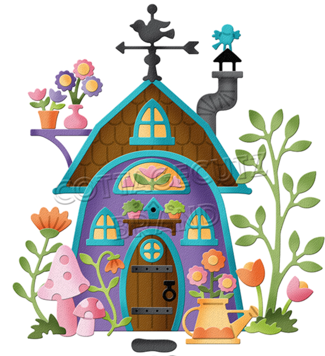 4x6 Spring Bloom Cottage - Die - Cottage Cutz