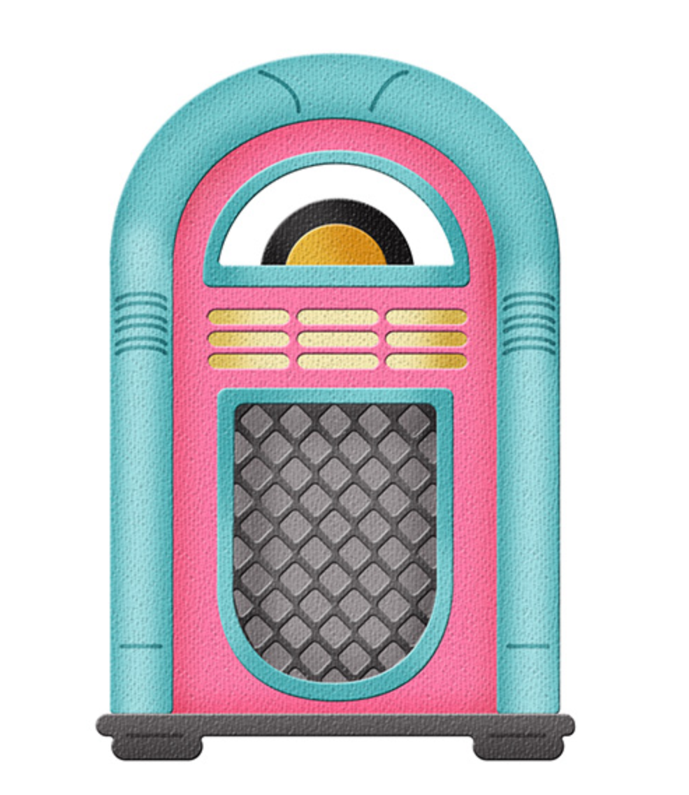 4x6 Fifties Jukebox - Die - Cottage Cutz