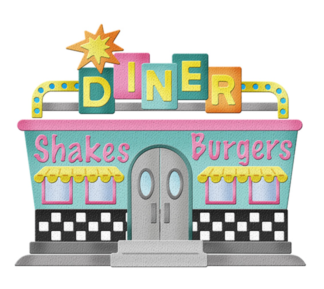 4x6 Fifties Diner - Die - Cottage Cutz
