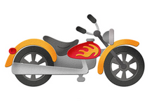 3x3 Motorcycle - Die - Cottage Cutz