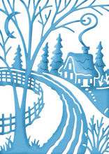 4x6 Winter Cottage Scene - Die - Cottage Cutz
