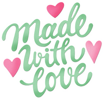 2x3 Made with Love Phrase - Die - Cottage Cutz