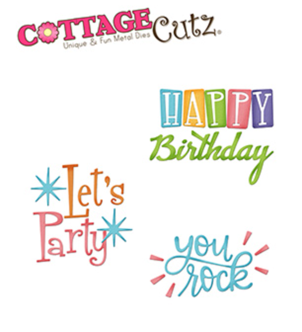 4x6 Fifties Phrases 1 - Die - Cottage Cutz