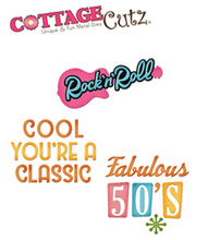 4x6 Fifties Phrases 2 - Die - Cottage Cutz