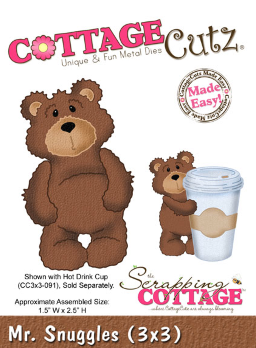 3x3 Mr. Snuggles - Die - Cottage Cutz