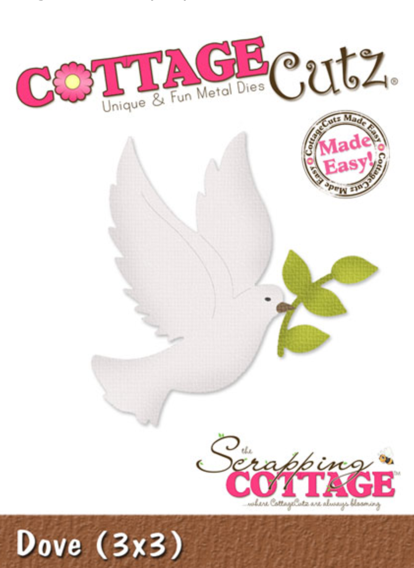 3x3 Dove - Die - Cottage Cutz