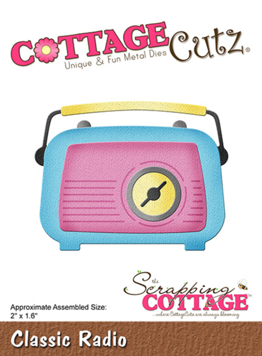 3x3 Classic Radio  - Die - Cottage Cutz