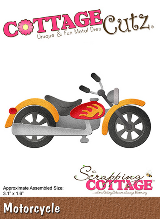 3x3 Motorcycle - Die - Cottage Cutz