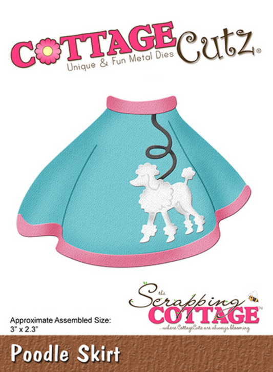 3x3 Poodle Skirt - Die - Cottage Cutz