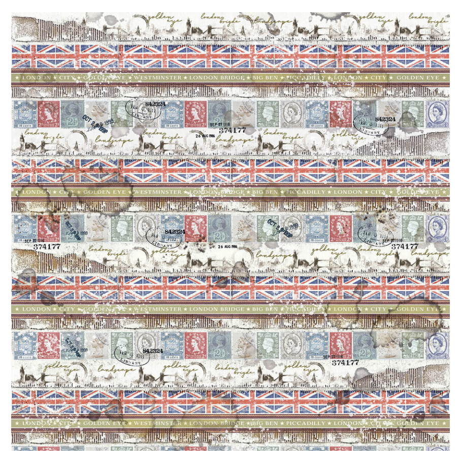 12x12 London's Calling - Pattern Pad + 1 Free deluxe sheet - 8/Pkg - Ciao Bella