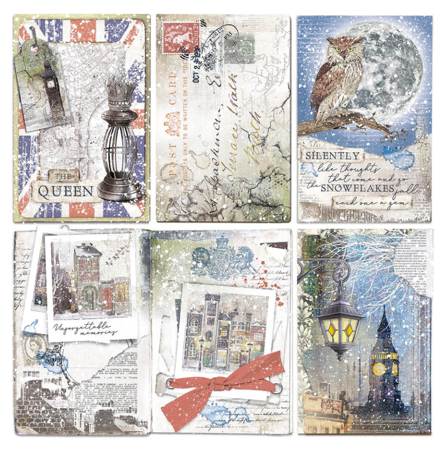 12x12 London's Calling - Pattern Pad + 1 Free deluxe sheet - 8/Pkg - Ciao Bella