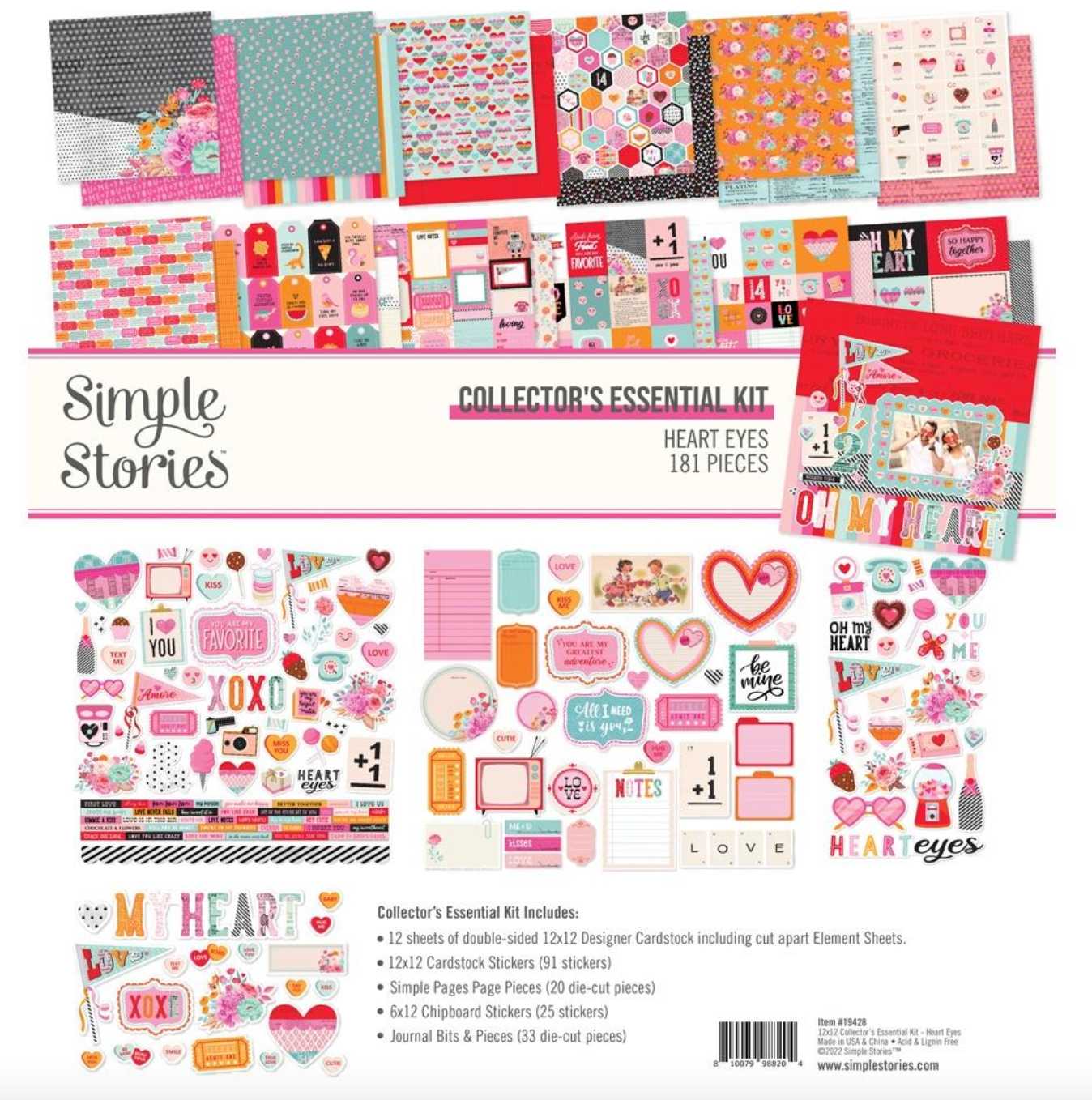 Collector's Essential Kit - 12x12 - Heart Eyes - Simple Stories