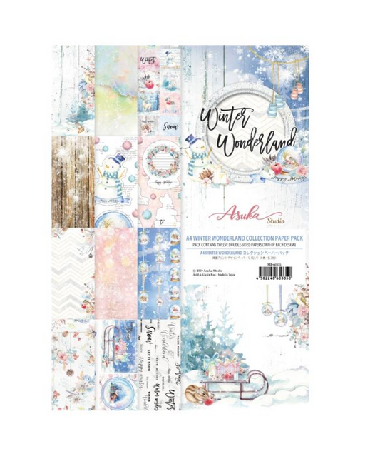 A4 - Winter Wonderland - Asuka Studio - Double-Sided Paper Pack - 12/Pkg