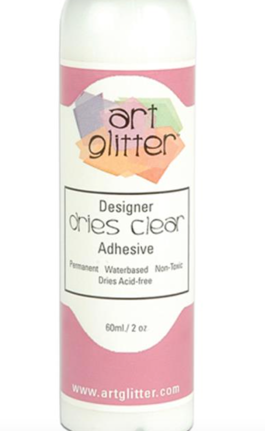 Art Institute Glitter Designer Dries Clear Adhesive 2oz