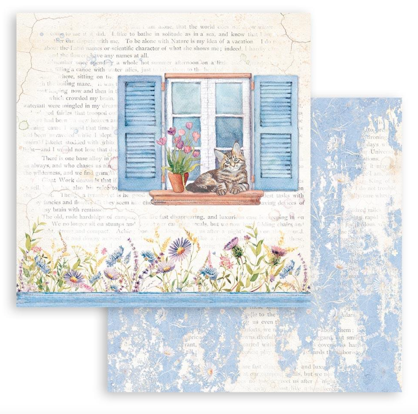 12x12 - Create Happiness Welcome Home - Double Sided Paper Pad - Stamperia