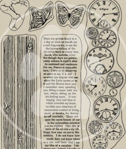 Acrylic Stamp - Clocks - Create Happiness Welcome Home - Stamperia