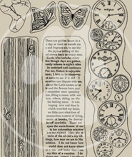 Acrylic Stamp - Clocks - Create Happiness Welcome Home - Stamperia