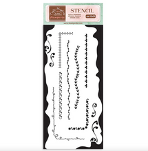 Borders - Stencil - 4x9 - Create Happiness Welcome Home - Stamperia