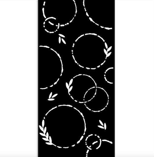 Garlands - Stencil - 4x9 - Create Happiness Welcome Home - Stamperia