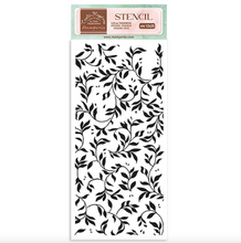 Leaf - Stencil - 4x9 - Create Happiness Welcome Home - Stamperia