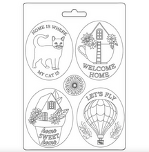 Plates - Soft Maxi Mould A5 - Create Happiness Welcome Home - Stamperia