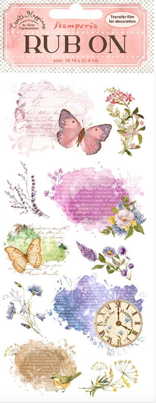 Manuscript - Rub-ons - Create Happiness Welcome Home - Stamperia