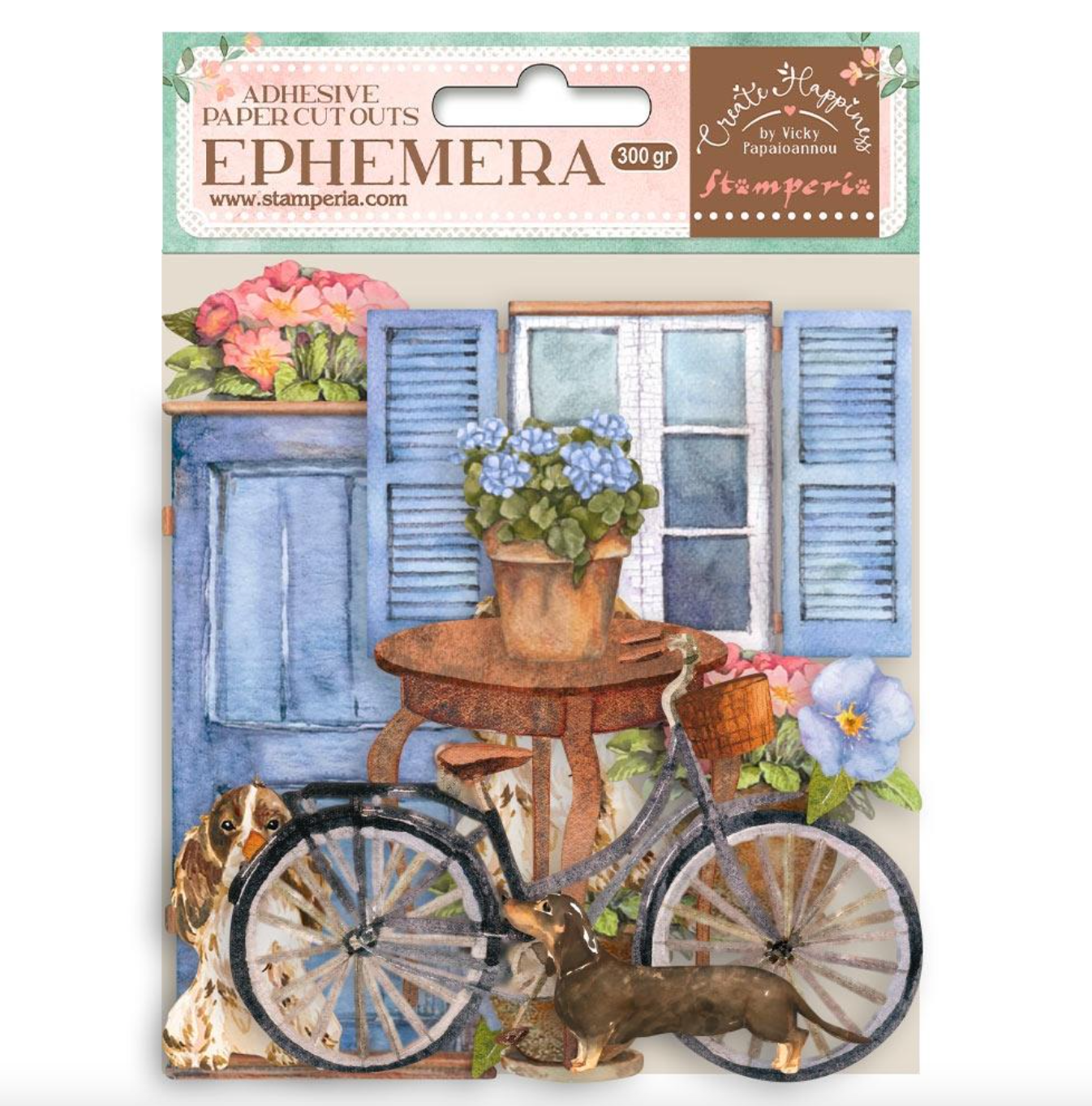 Ephemera - Bicycle - Adhesive Paper Cut Outs - Stamperia