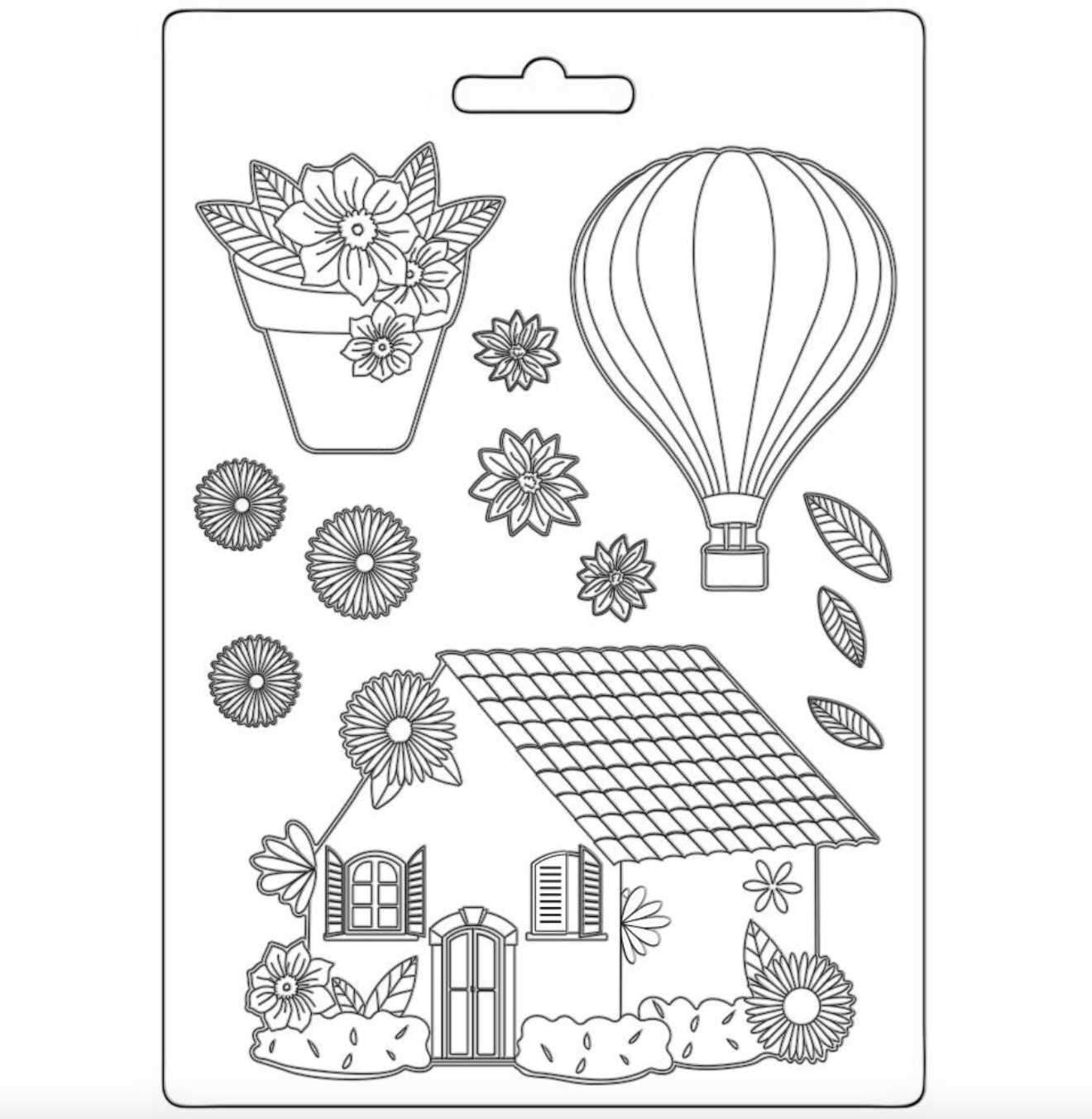 House - Soft Maxi Mould A5 - Create Happiness Welcome Home - Stamperia