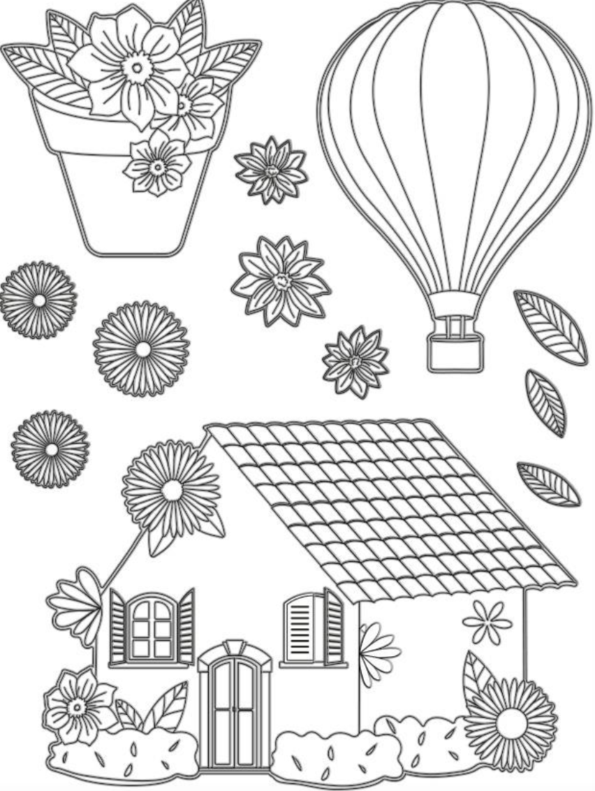 House - Soft Maxi Mould A5 - Create Happiness Welcome Home - Stamperia