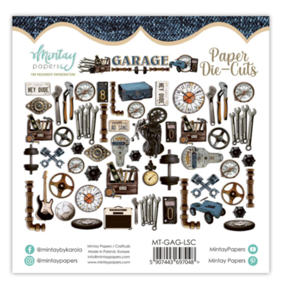 Garage - Paper Die-Cuts - 60 pcs - Mintay Papers